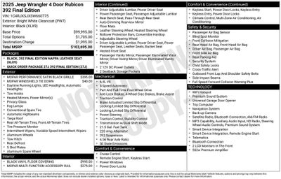 2025 Jeep Wrangler WRANGLER 4-DOOR RUBICON 392