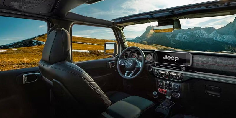 Interior Of A 2024 Wrangler Vehicle